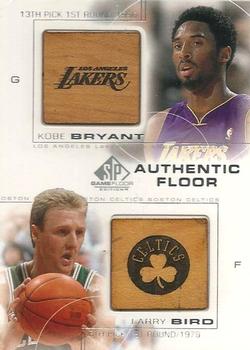 2000-01 SP Game Floor - Authentic Floor Combos #C22 Kobe Bryant / Larry Bird Front