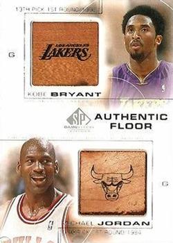 2000-01 SP Game Floor - Authentic Floor Combos #C24 Kobe Bryant / Michael Jordan Front