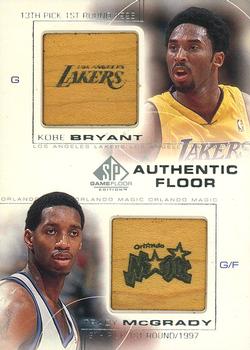 2000-01 SP Game Floor - Authentic Floor Combos #C27 Kobe Bryant / Tracy McGrady Front