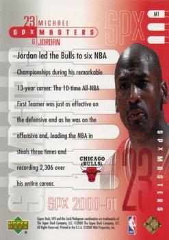 2000-01 SPx - Masters #M1 Michael Jordan Back