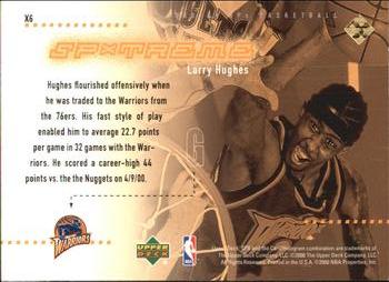 2000-01 SPx - SPxtreme #X6 Larry Hughes Back