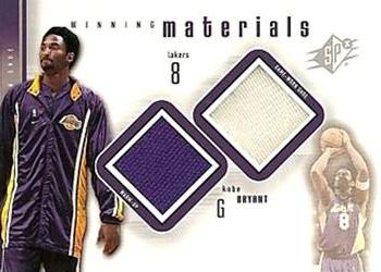 2000-01 SPx - Winning Materials #KB3 Kobe Bryant Front