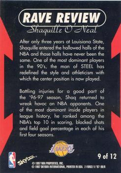 1997-98 SkyBox Z-Force - Rave Reviews #9 Shaquille O'Neal Back