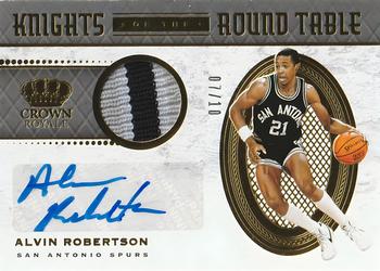 2020-21 Panini Crown Royale - Knights of the Round Table Jersey Auto Prime #KR-ARB Alvin Robertson Front