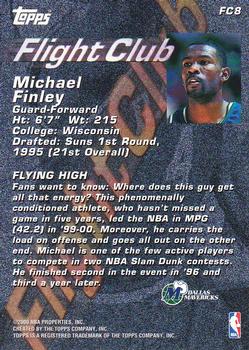 2000-01 Topps - Flight Club #FC8 Michael Finley Back