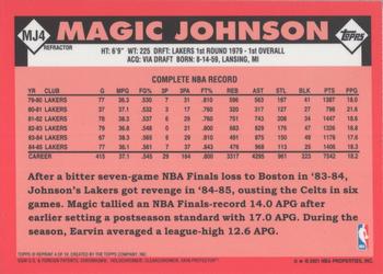 2000-01 Topps Chrome - Cards That Never Were Refractors #MJ4 Magic Johnson Back