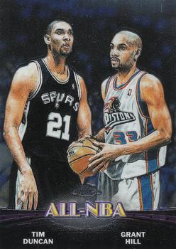2000-01 Topps Chrome - Combos #TC6 Tim Duncan / Grant Hill Front