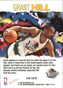 1997-98 SkyBox Z-Force - Total Impact #4 TI Grant Hill Back
