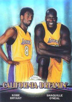 2000-01 Topps Chrome - Combos Refractors #TC1 Shaquille O'Neal / Kobe Bryant Front