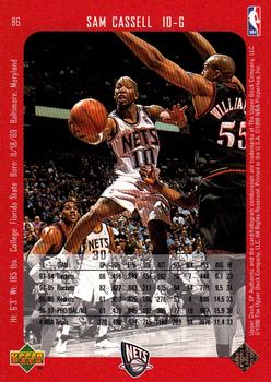 1997-98 SP Authentic #86 Sam Cassell Back