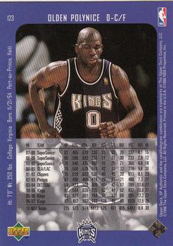 1997-98 SP Authentic #123 Olden Polynice Back