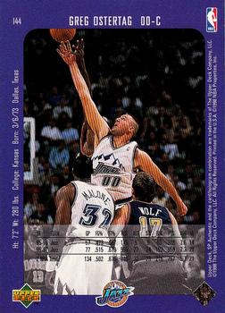 1997-98 SP Authentic #144 Greg Ostertag Back