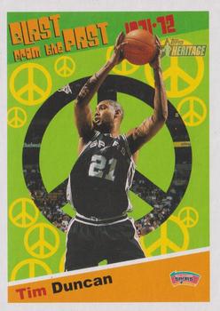 2000-01 Topps Heritage - Blast from the Past #BP9 Tim Duncan Front