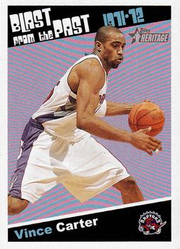 2000-01 Topps Heritage - Blast from the Past #BP15 Vince Carter Front