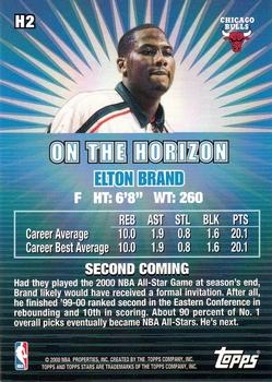 2000-01 Topps Stars - On the Horizon #H2 Elton Brand Back