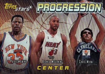 2000-01 Topps Stars - Progression #P1 Patrick Ewing / Alonzo Mourning / Chris Mihm Front