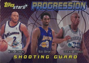 2000-01 Topps Stars - Progression #P4 Mitch Richmond / Kobe Bryant / Courtney Alexander Front