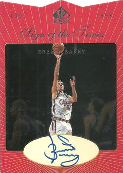 1997-98 SP Authentic - Sign of the Times #BB Brent Barry Front