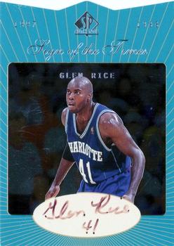 1997-98 SP Authentic - Sign of the Times #GR Glen Rice Front