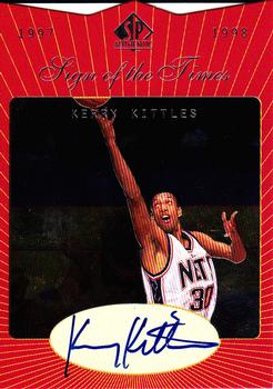 1997-98 SP Authentic - Sign of the Times #KK Kerry Kittles Front