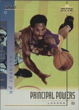2000-01 UD Reserve - Principal Powers #PP8 Kobe Bryant Front