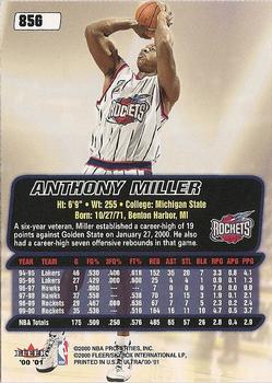 2000-01 Ultra - Gold Medallion #85G Anthony Miller Back