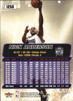 2000-01 Ultra - Gold Medallion #125G Nick Anderson Back