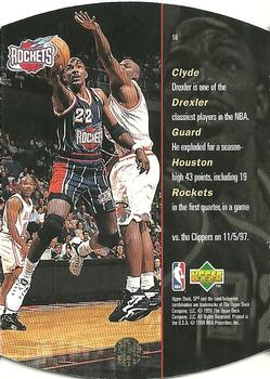 1997-98 SPx #16 Clyde Drexler Back