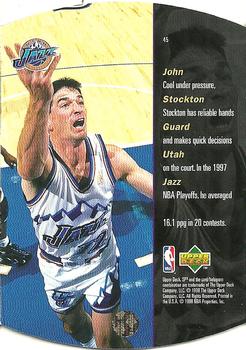 1997-98 SPx #45 John Stockton Back