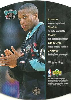 1997-98 SPx #47 Antonio Daniels Back