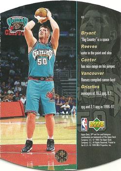 1997-98 SPx #48 Bryant Reeves Back