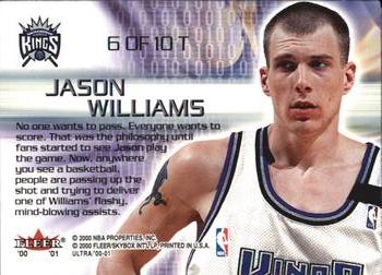 2000-01 Ultra - Thrillinium #6 T Jason Williams Back
