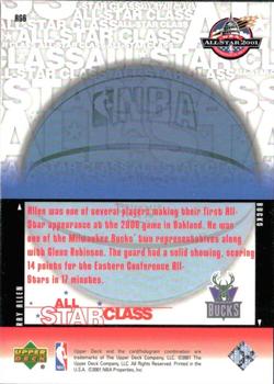2000-01 Upper Deck - All-Star Class #AS6 Ray Allen Back