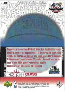2000-01 Upper Deck - All-Star Class #AS9 Kevin Garnett Back