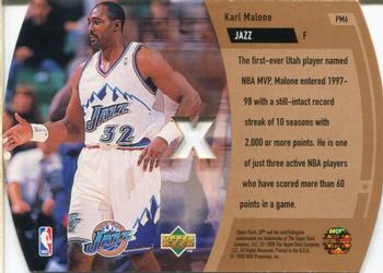 1997-98 SPx - NBA Pro-Motion #PM6 Karl Malone Back