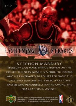 2000-01 Upper Deck - Lightning Strikes #LS2 Stephon Marbury Back