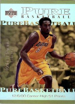 2000-01 Upper Deck - Pure Basketball #PB4 Kobe Bryant Front
