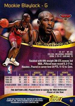 1997-98 Stadium Club #97 Mookie Blaylock Back