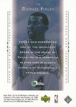 2000-01 Upper Deck - Touch the Sky #T3 Michael Finley Back