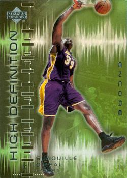 2000-01 Upper Deck Encore - High Definition #HD3 Shaquille O'Neal Front