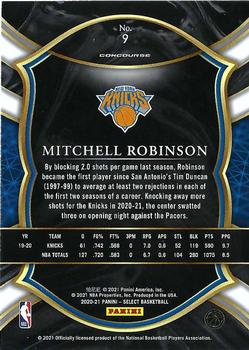 2020-21 Panini Select #9 Mitchell Robinson Back