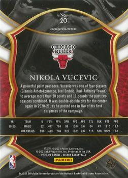2020-21 Panini Select #20 Nikola Vucevic Back