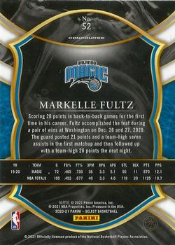 2020-21 Panini Select #52 Markelle Fultz Back