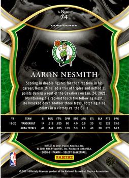 2020-21 Panini Select #74 Aaron Nesmith Back