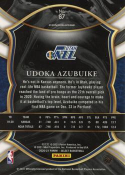 2020-21 Panini Select #87 Udoka Azubuike Back