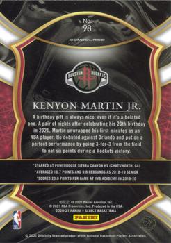 2020-21 Panini Select #98 Kenyon Martin Jr. Back