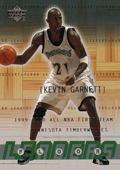 2000-01 Upper Deck Hardcourt - Floor Leaders #FL3 Kevin Garnett Front