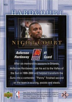 2000-01 Upper Deck Hardcourt - Night Court #NC6 Anfernee Hardaway Back