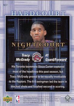2000-01 Upper Deck Hardcourt - Night Court #NC7 Tracy McGrady Back