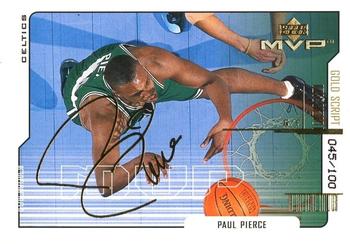 2000-01 Upper Deck MVP - Gold Script #9 Paul Pierce Front